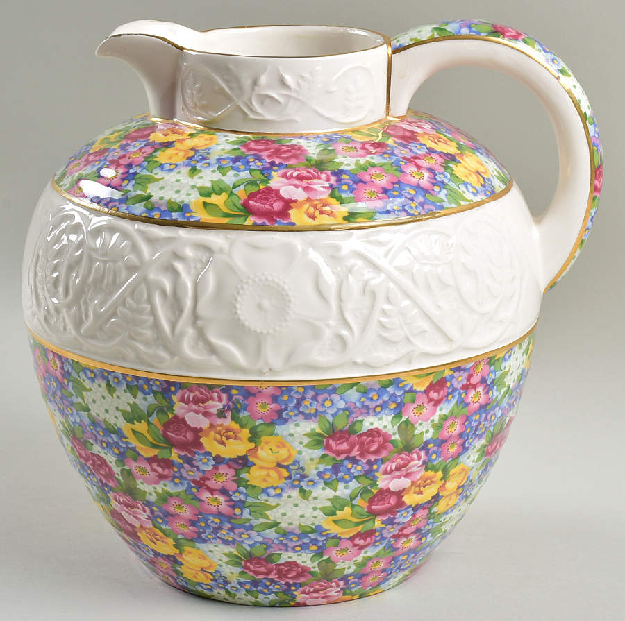 Julia (Earthenware, Circa 1995) 128 Oz Pitcher by Royal Winton-1