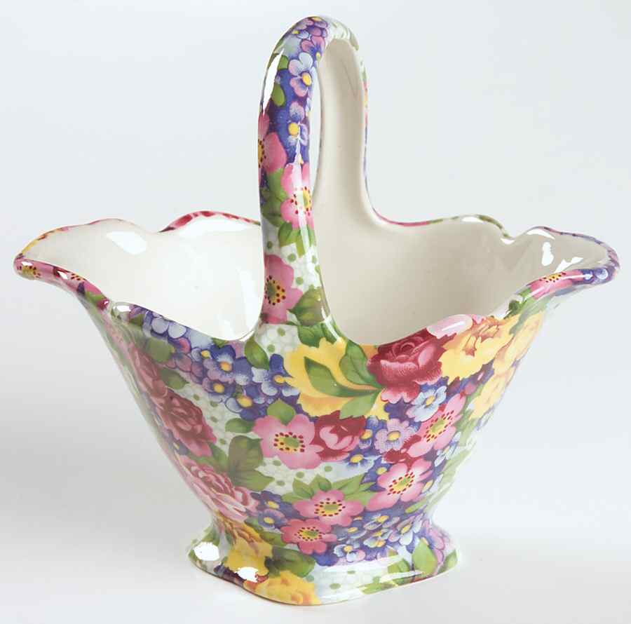 Julia (Earthenware, Circa 1995) Small Basket by Royal Winton-1