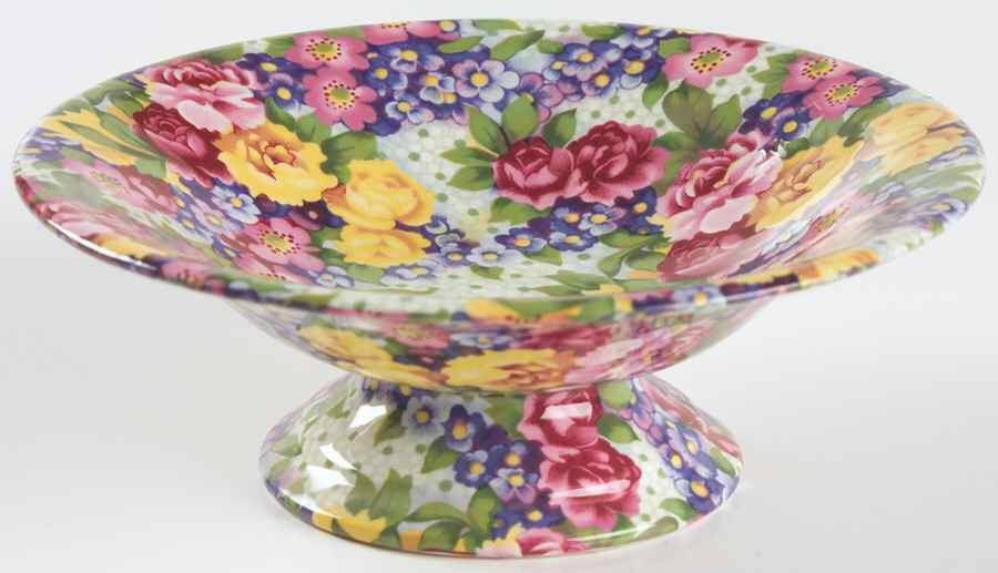 Julia (Earthenware, Circa 1995) Round Compote (Height X Width) by Royal Winton-1