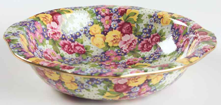 Julia (Earthenware, Circa 1995) 8" Round Vegetable Bowl by Royal Winton-1