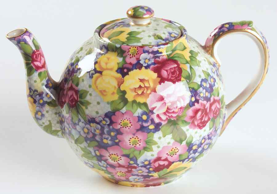 Julia (Earthenware, Circa 1995) Individual Teapot & Lid by Royal Winton-1