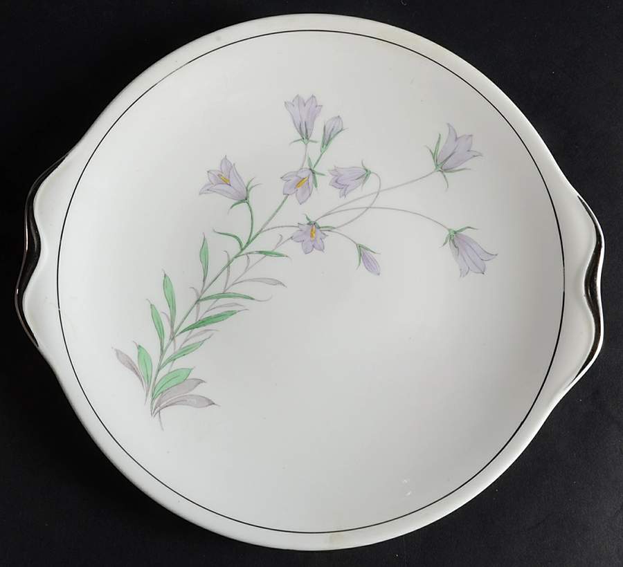 Blue Bell of Scotland Handled Cake Plate by Royal Albert-1