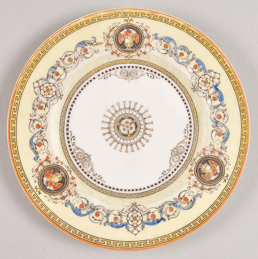 Empire Mustard Bread & Butter Plate by Royal Worcester-1