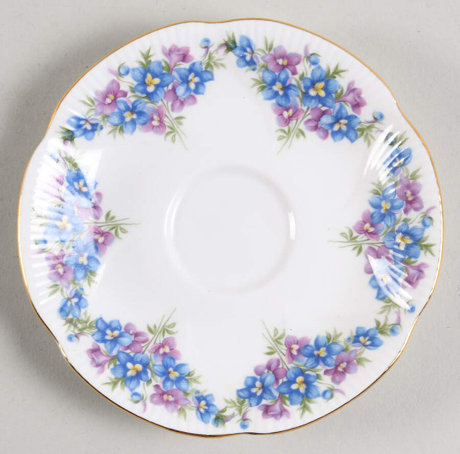 Dainty Dina Series Saucer for Flat Cup by Royal Albert-1
