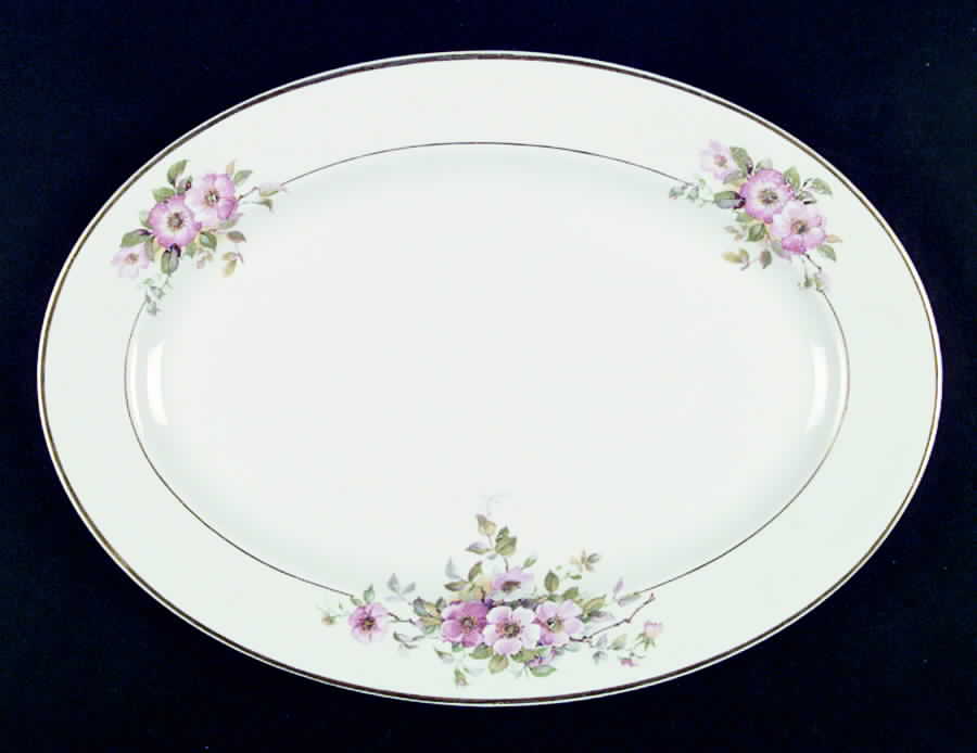ROJ138 13" Oval Serving Platter by Royal Jackson-1
