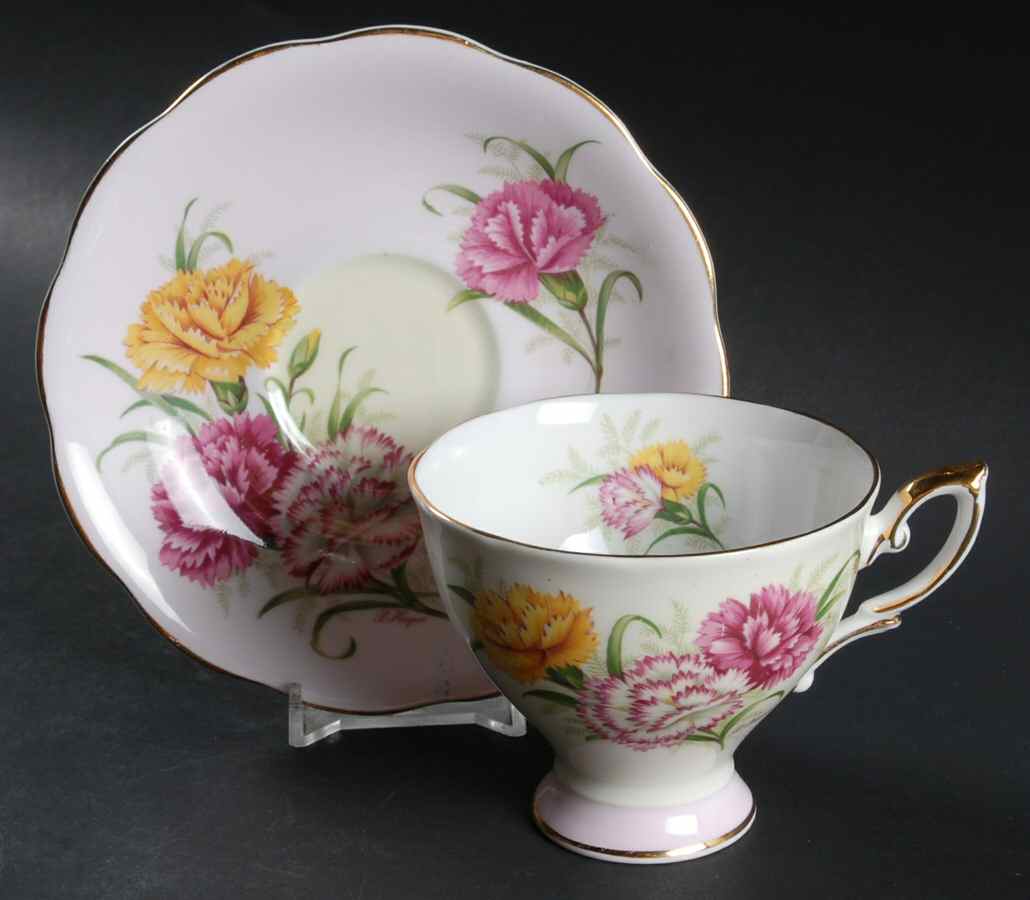 Harmony Pink Footed Cup & Saucer Set by Royal Standard-1