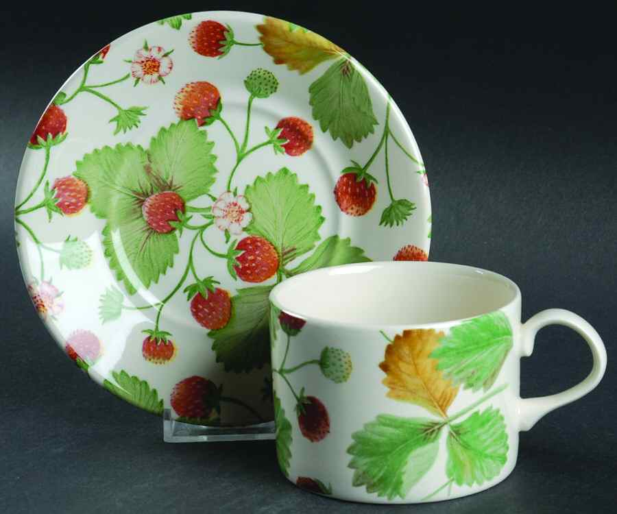 Wildberry Flat Cup & Saucer Set by Royal Stafford-1