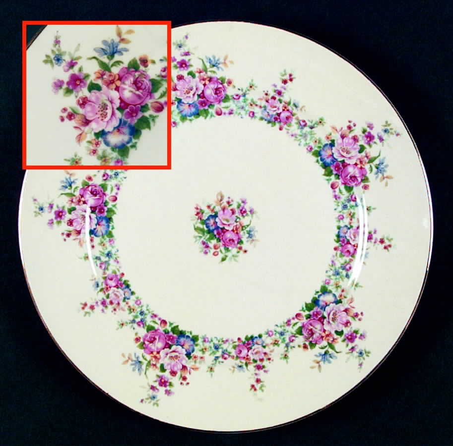 Roi66 Dinner Plate by Royal Ivory (Czech, Germany)-1