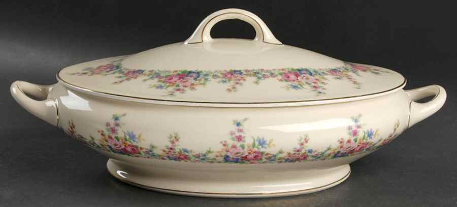 Roi66 Oval Covered Vegetable by Royal Ivory (Czech, Germany)-1