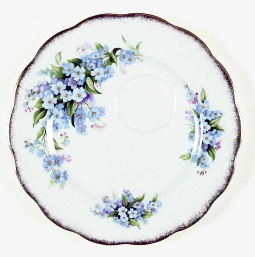 Forget Me Not Snack Plate by Royal Standard-1