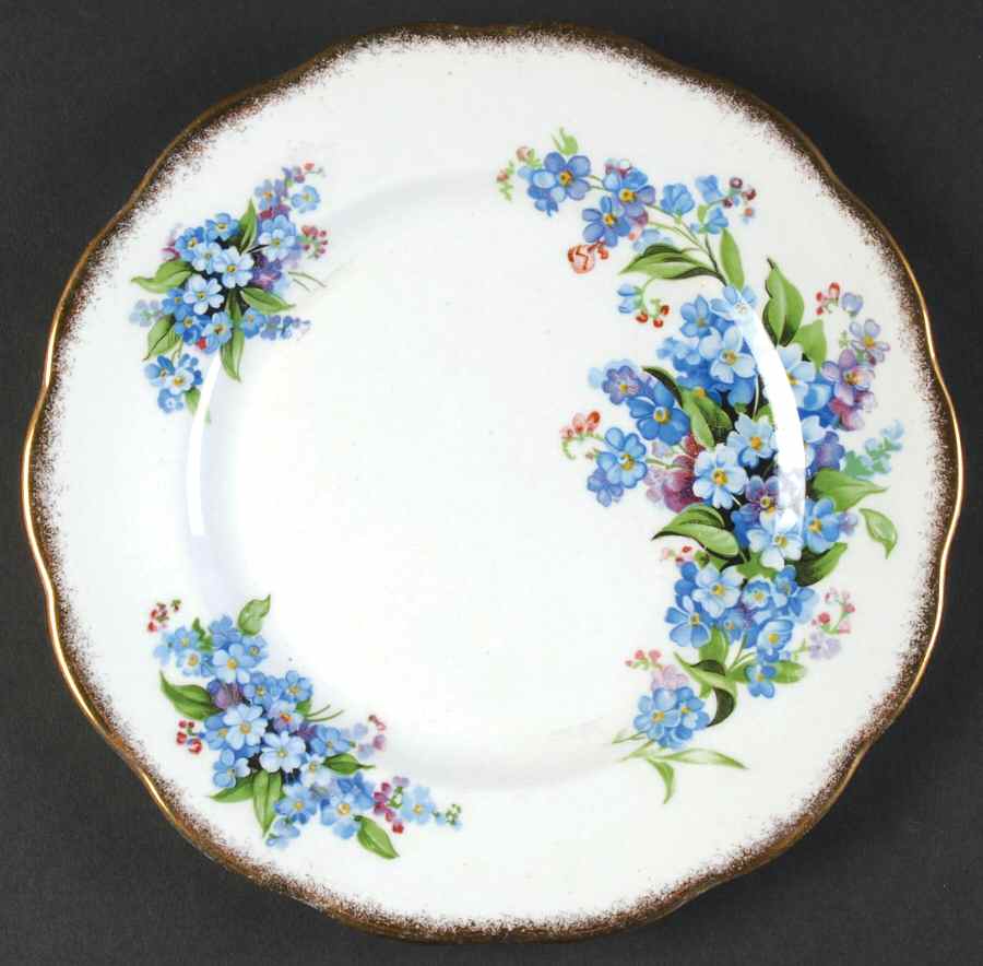 Forget Me Not Salad Plate by Royal Standard-1