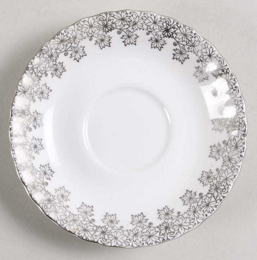 Anniversary Platinum Saucer for Footed Cup by Royal Albert-1
