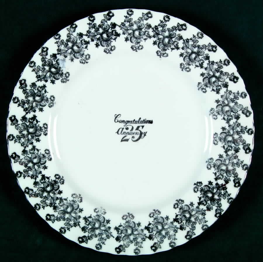 Anniversary Platinum Salad Plate by Royal Albert-1