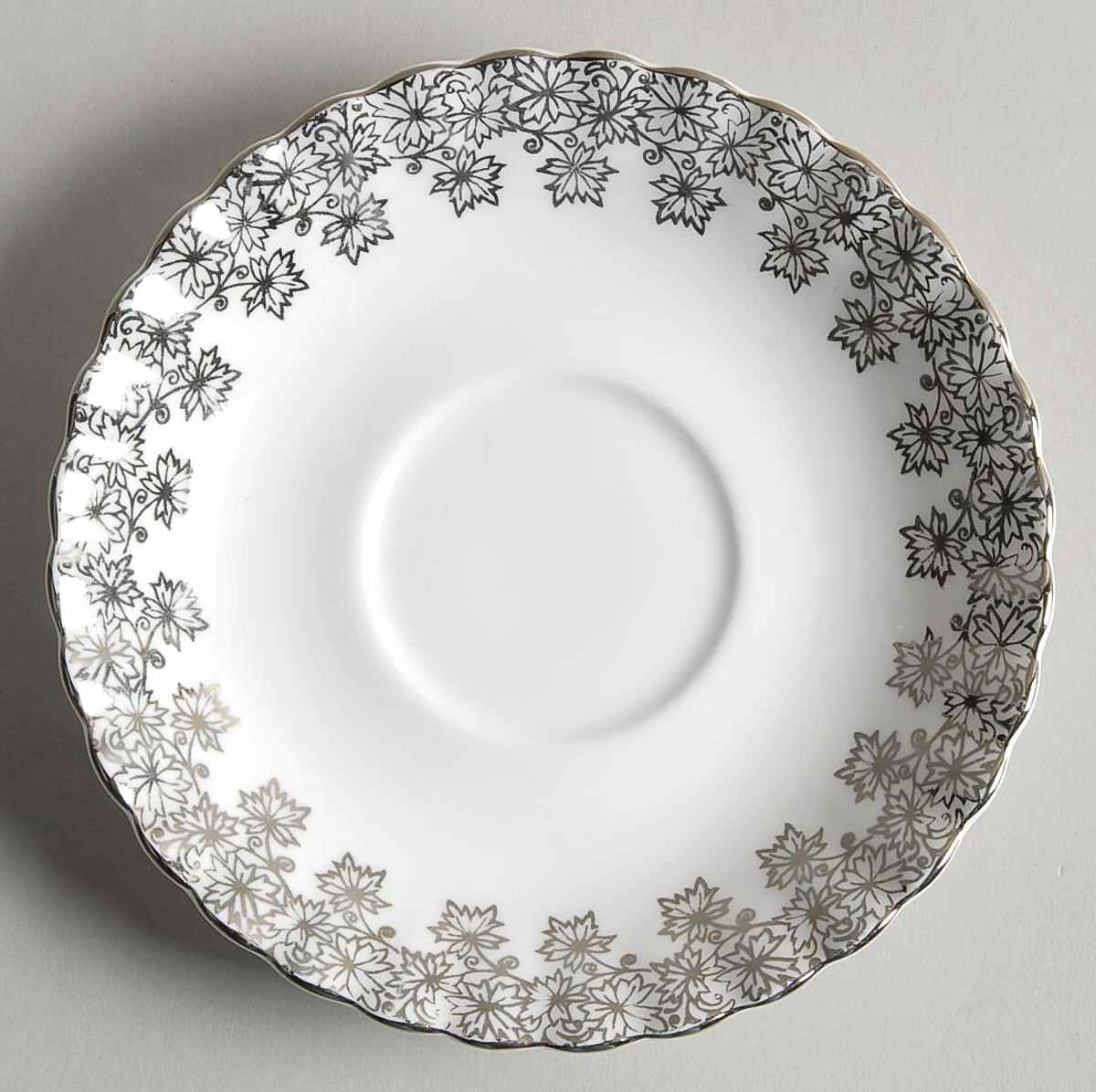 Anniversary Platinum Saucer for Footed Cup by Royal Albert-1