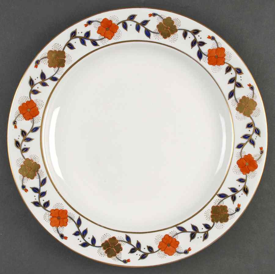 Asian Rose 12" Chop Plate (Round Platter) by Royal Crown Derby-1