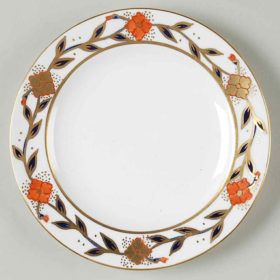 Asian Rose Bread & Butter Plate by Royal Crown Derby-1