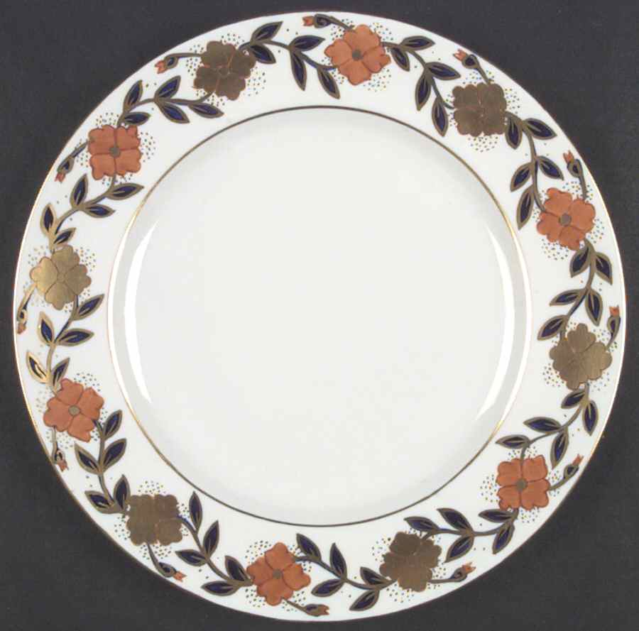 Asian Rose Dinner Plate by Royal Crown Derby-1