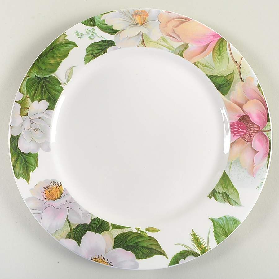 Jardin (Floral Rim) Dinner Plate by Royal Stafford-1