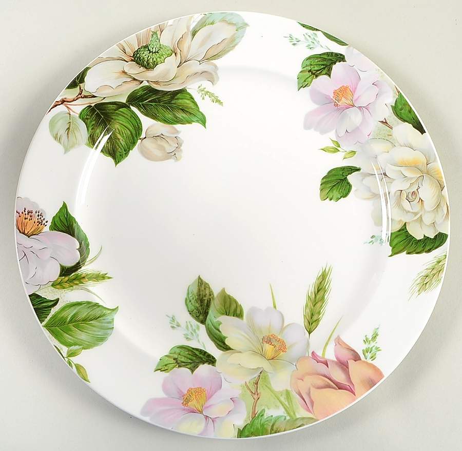 Jardin (Floral Rim) 11" Chop Plate (Round Platter) by Royal Stafford-1