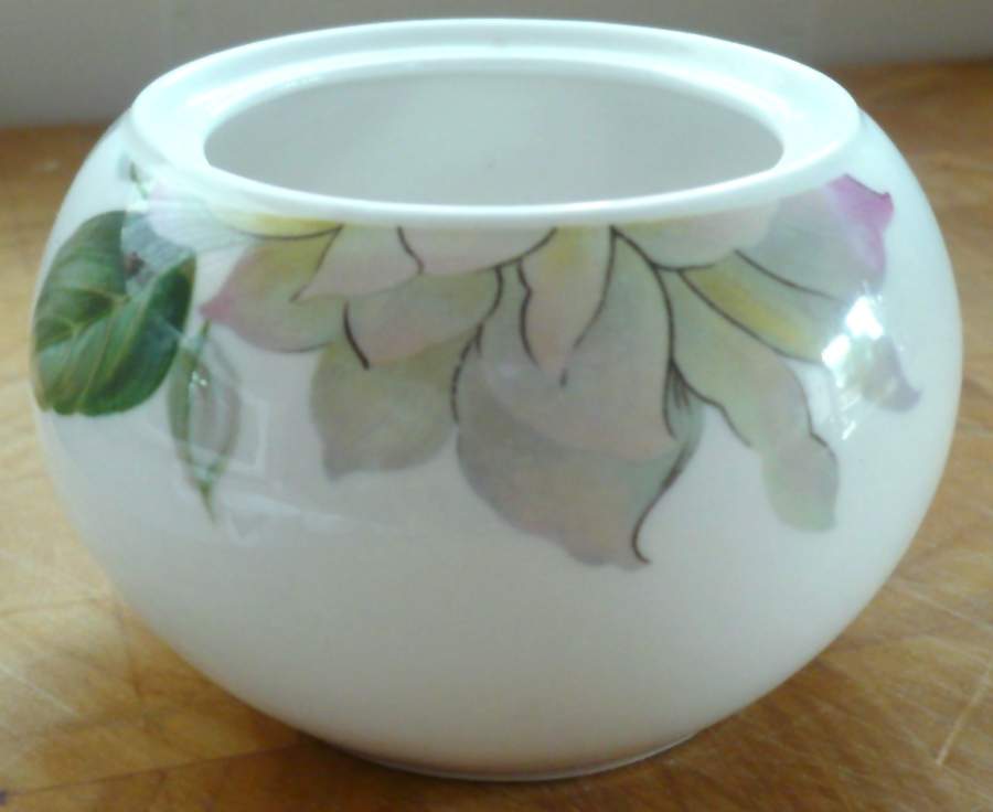 Jardin (Floral Rim) Sugar Bowl No Lid by Royal Stafford-1
