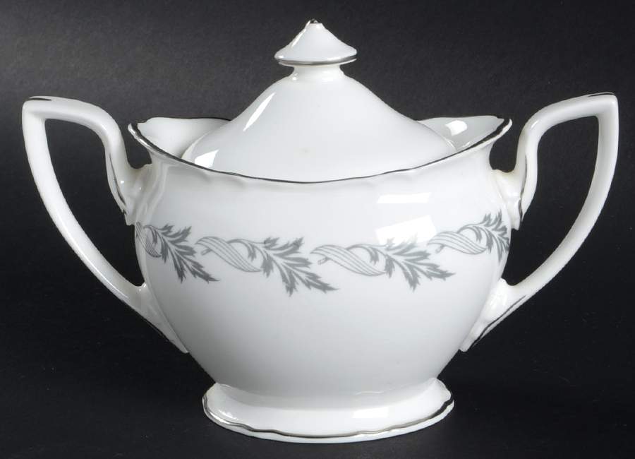 Princess Anne Sugar Bowl & Lid by Royal Worcester-1