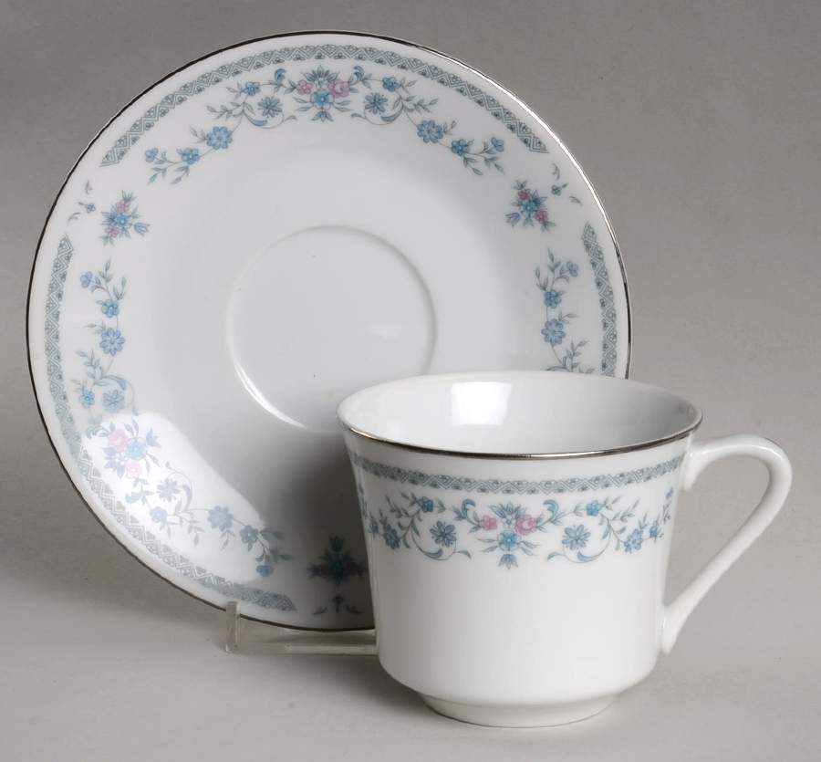 Bridal Veil Flat Cup & Saucer Set by Ranmaru-1