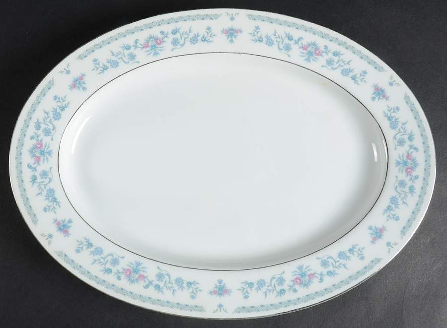 Bridal Veil 12" Oval Serving Platter by Ranmaru-1