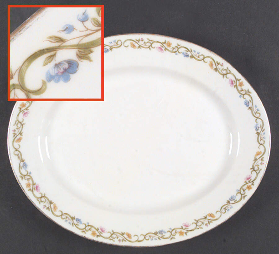 RDN51 11" Oval Serving Platter by M Redon-1