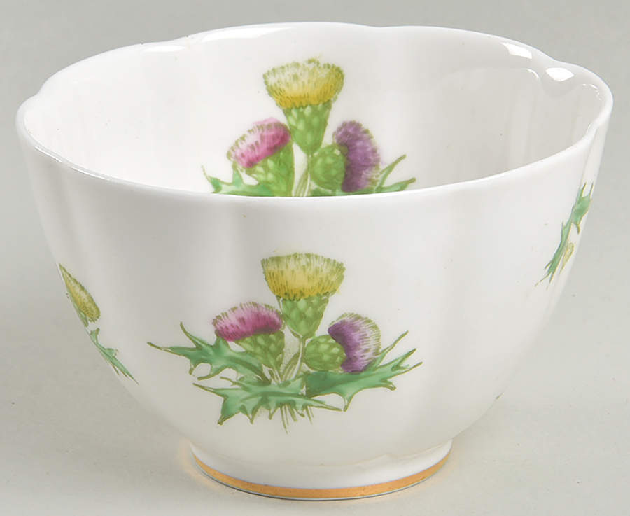 Highland Thistle Mini Open Sugar Bowl by Royal Albert-1