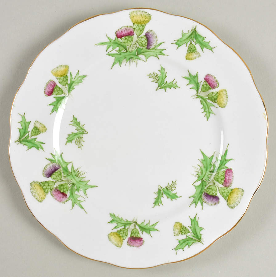 Highland Thistle Bread & Butter Plate by Royal Albert-1