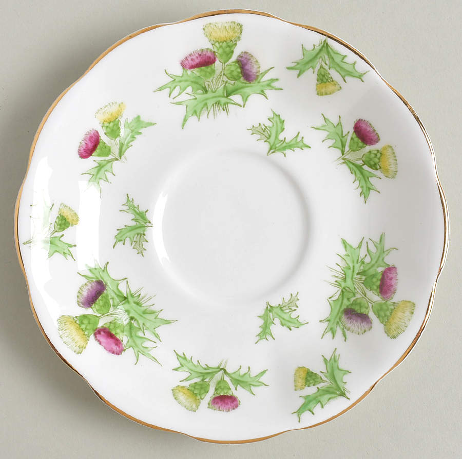 Highland Thistle Saucer by Royal Albert-1