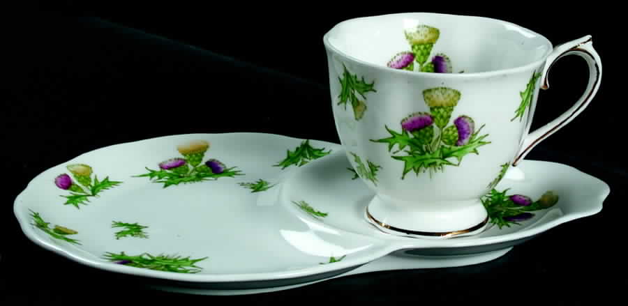 Highland Thistle Plate for Dessert Plate & Cup Set by Royal Albert-1