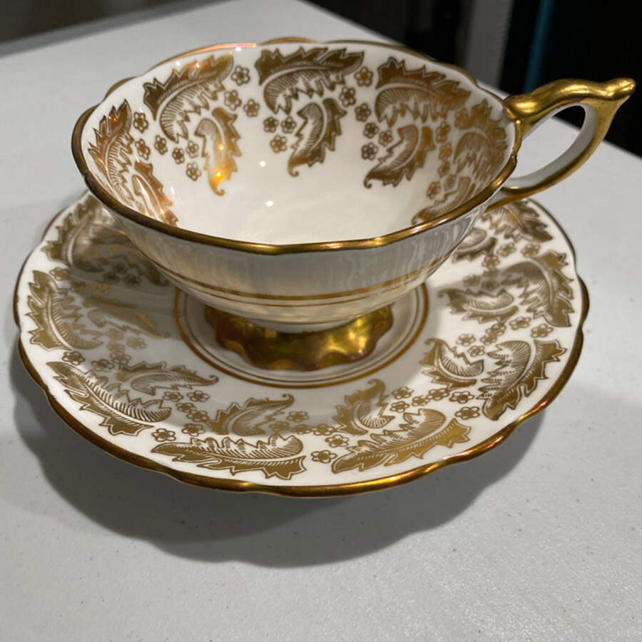 RST30 Footed Cup & Saucer Set by Royal Stafford-1