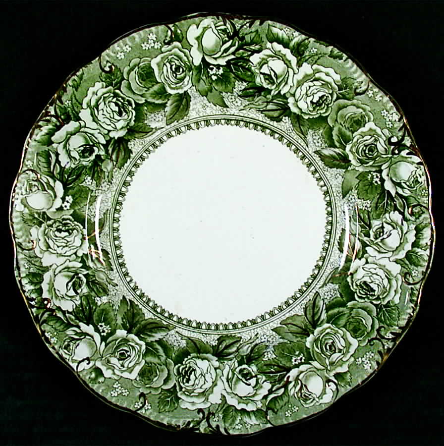 Josephine Green Luncheon Plate by Ridgway (Ridgways)-1