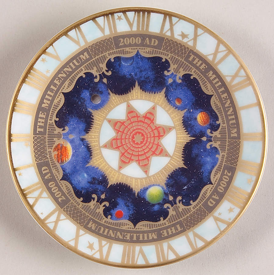 Millennium (Gold) Miniature Plate by Royal Worcester-1