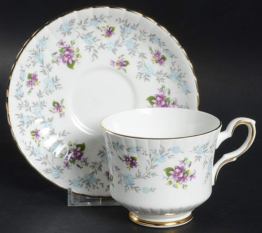 Enchanting Footed Cup & Saucer Set by Royal Stafford-1