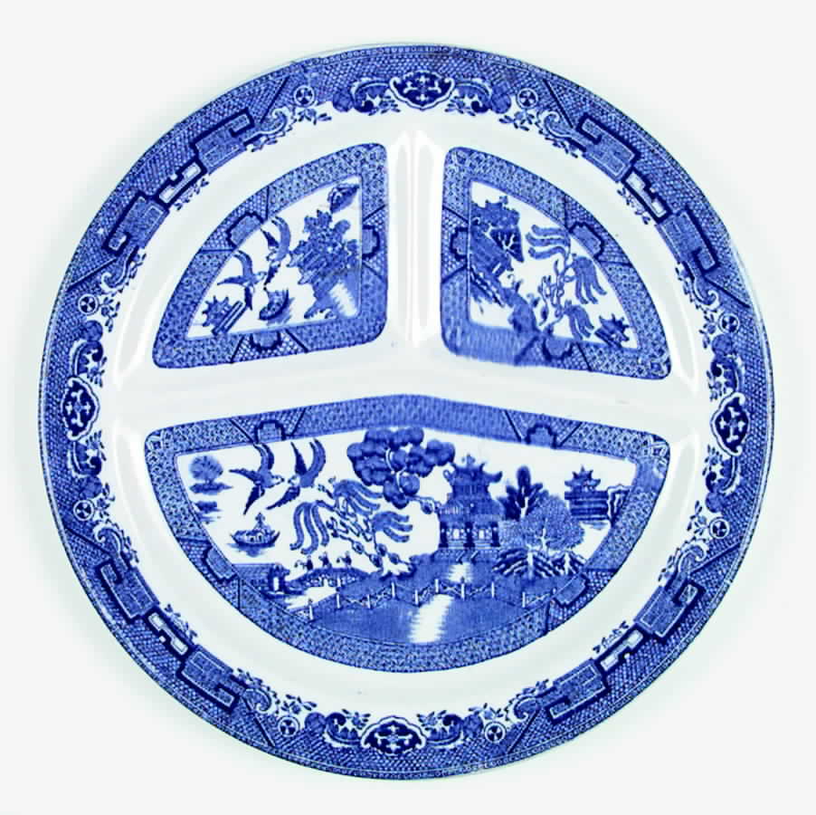 Blue Willow Grill Plate by Rowland & Marsellus-1