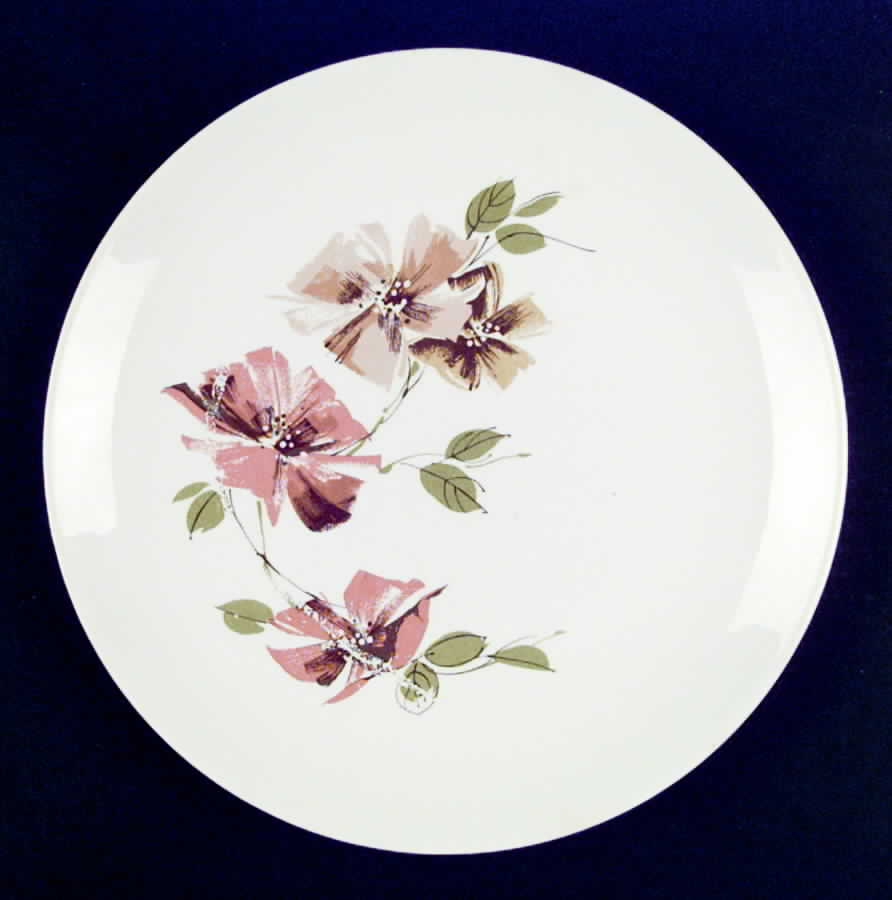 Mayfair (Brown and Tan Flowers) Dinner Plate by Royal (USA)-1