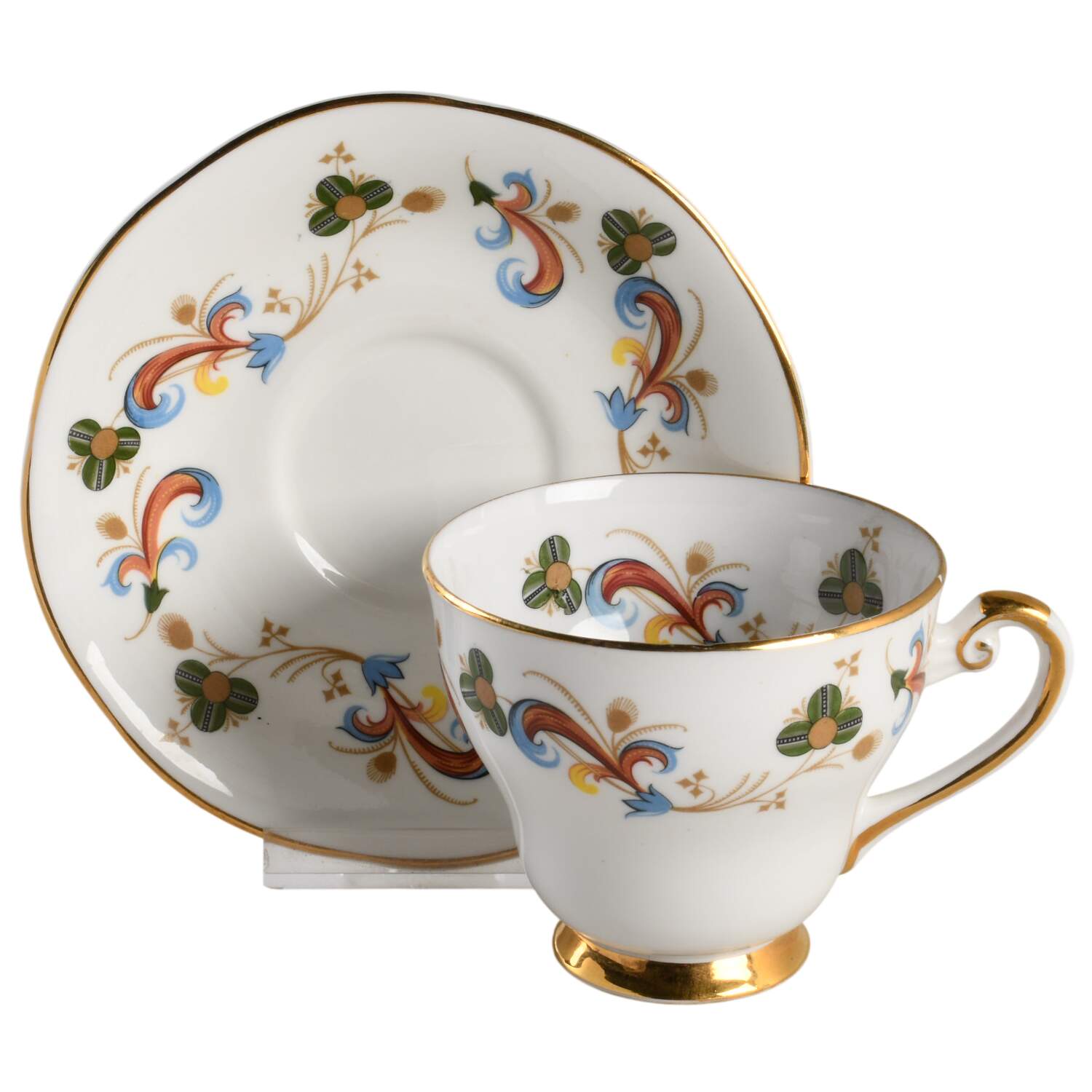 Glendalough Footed Cup & Saucer Set by Royal Tara-1