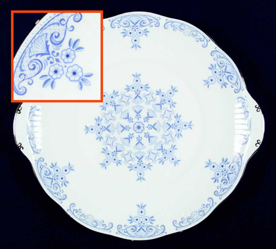 Fontainebleu Handled Cake Plate by Rosina-Queens-1