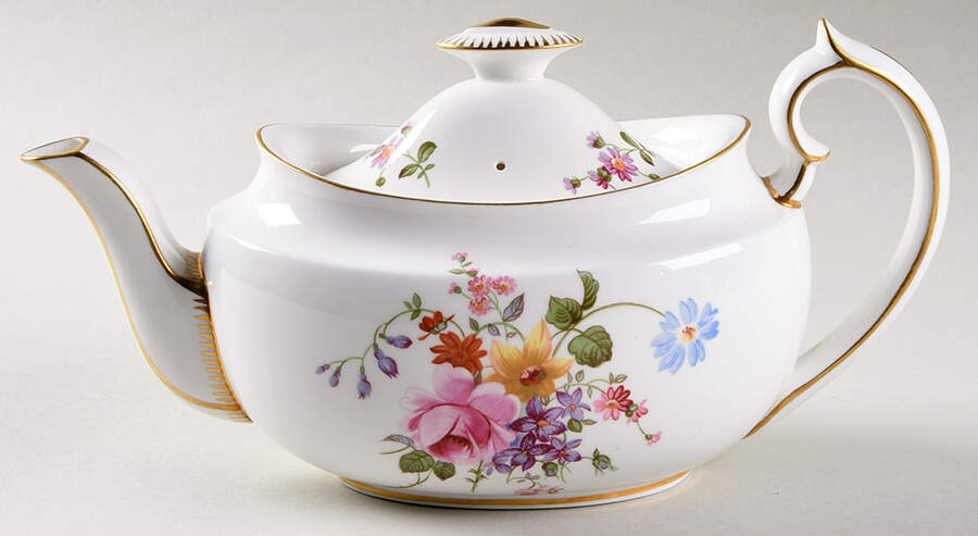 Posie Small Teapot & Lid by Royal Crown Derby-1