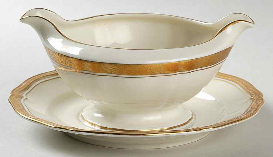 1593 Gravy Boat with Attached Underplate by Rosenthal - Continental-1