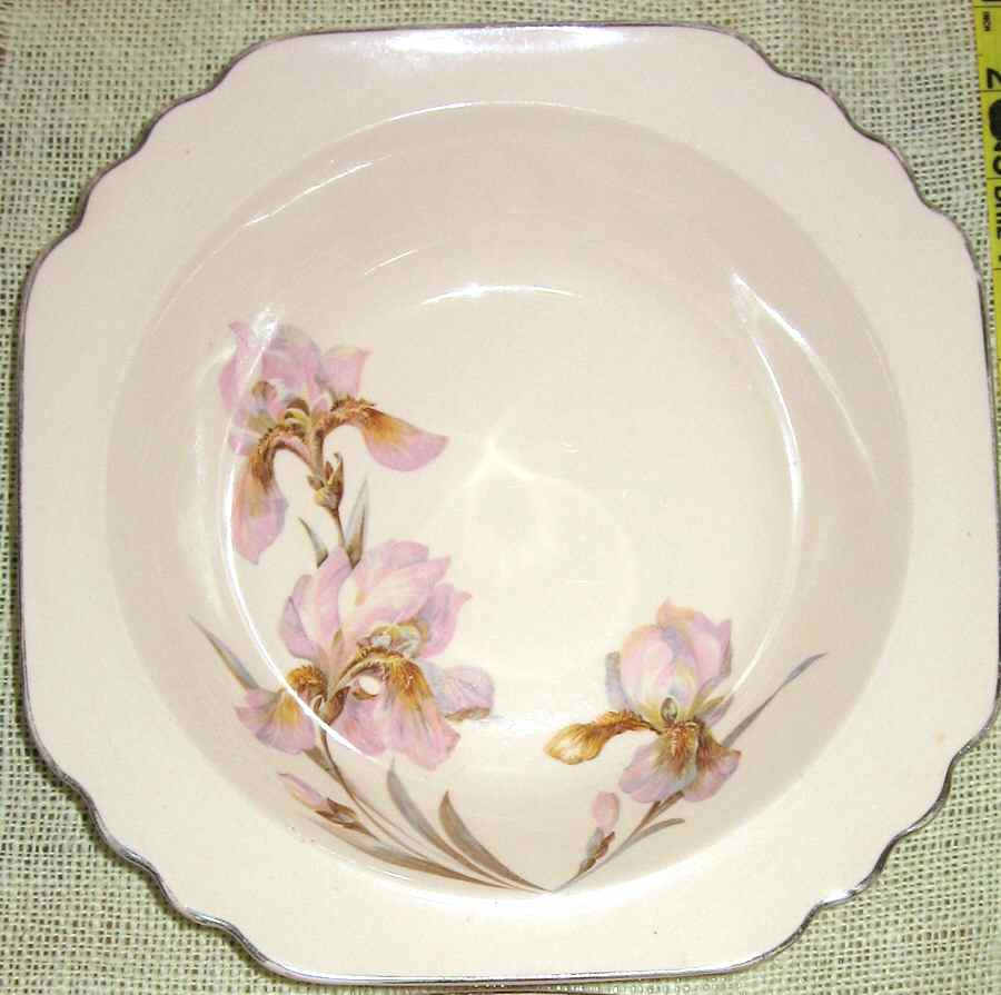 Hollywood Iris 9" Square Vegetable Bowl by Royal (USA)-1