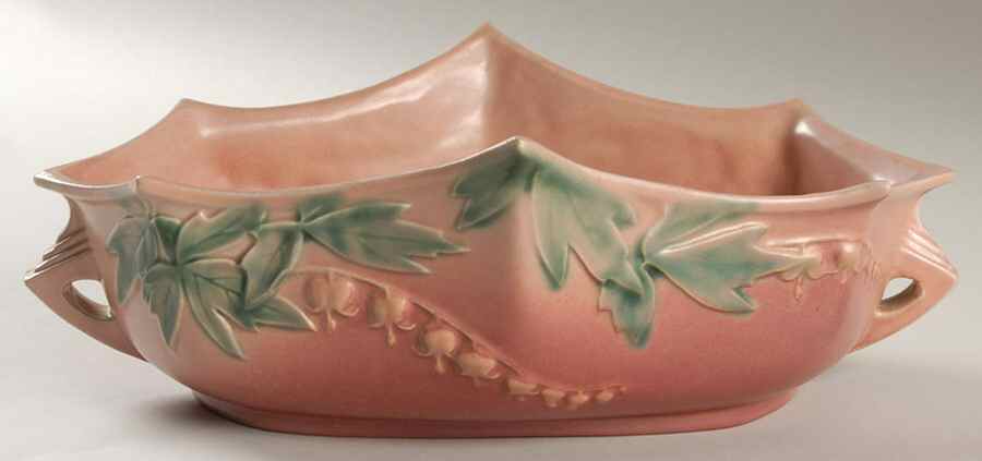 Bleeding Heart Pink 10" Octagonal Serving Bowl by Roseville-1