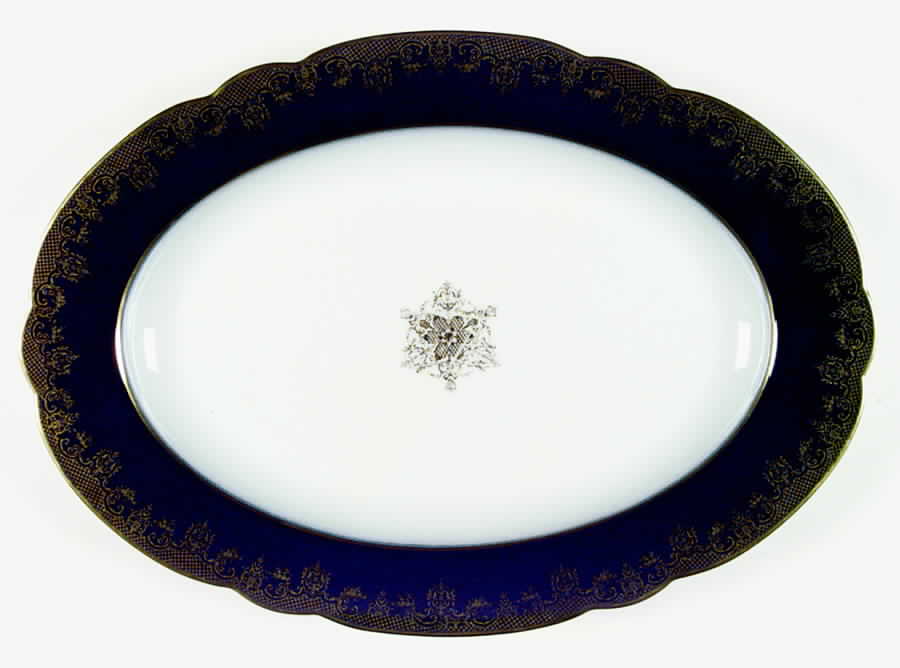 4245 12" Oval Serving Platter by M Redon-1