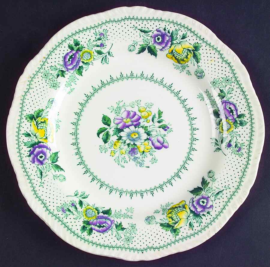 Lynton Green Multicolor Salad Plate by Ridgway (Ridgways)-1