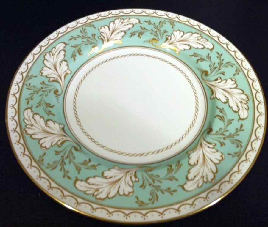 RW45 Pale Green Dinner Plate by Royal Worcester-1