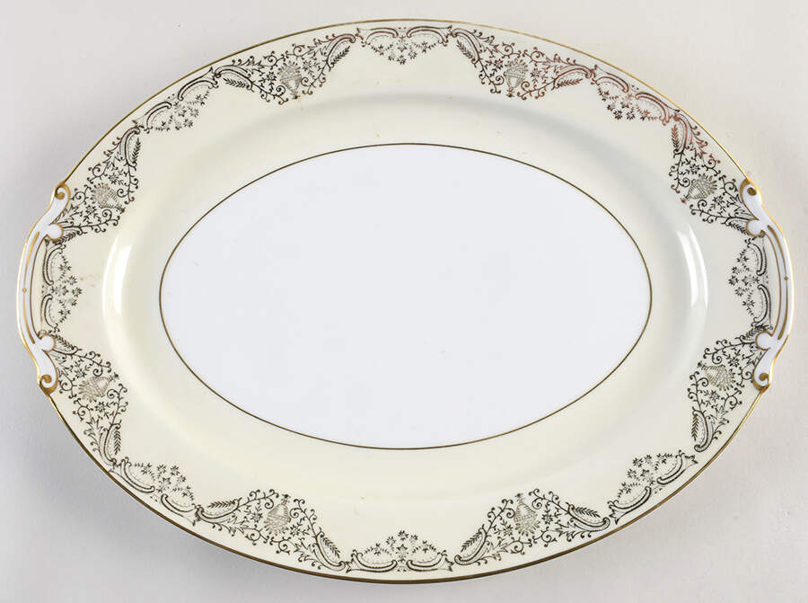 RNS13 15" Oval Serving Platter by Ransom (Japan)-1