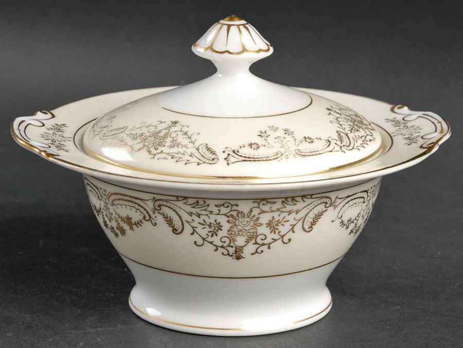 RNS13 Sugar Bowl & Lid by Ransom (Japan)-1
