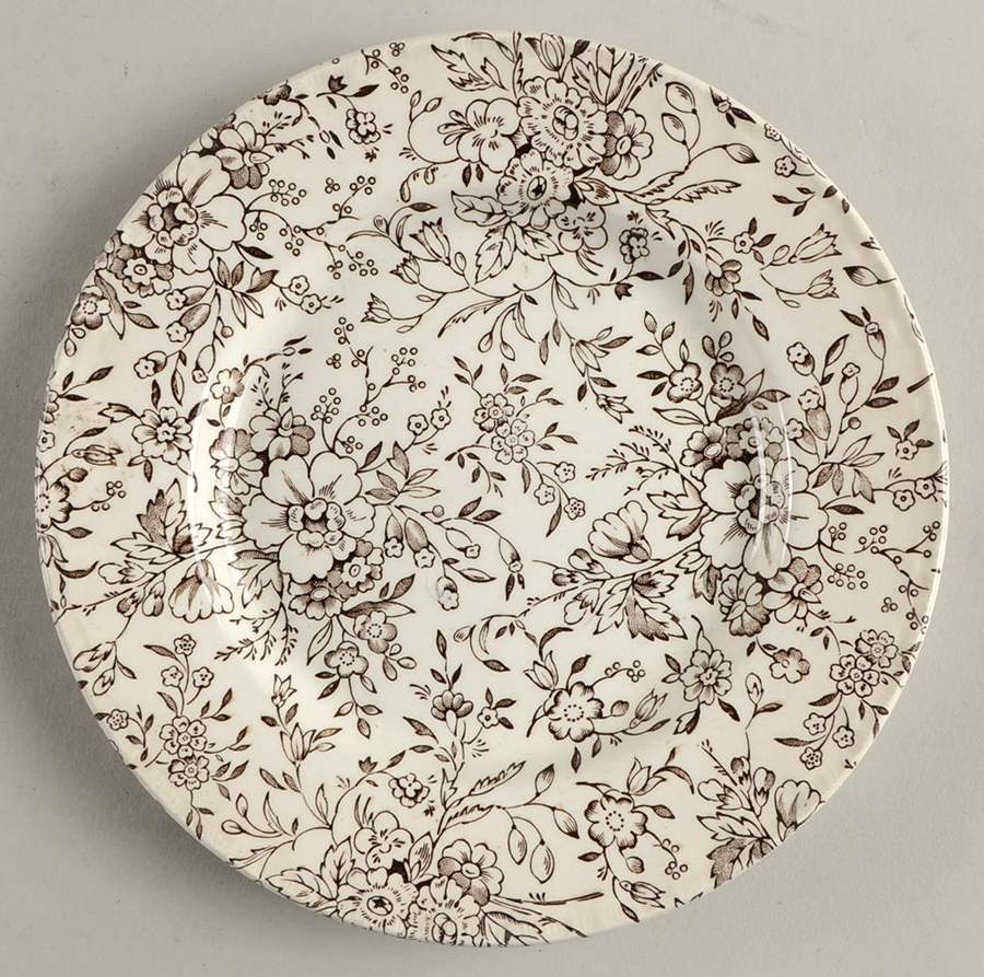 Rosemarie Brown Bread & Butter Plate by Royal Tudor-1